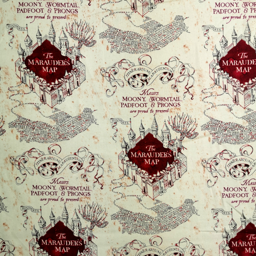 Harry Potter - Marauders Fabric 100% Cotton Fabric